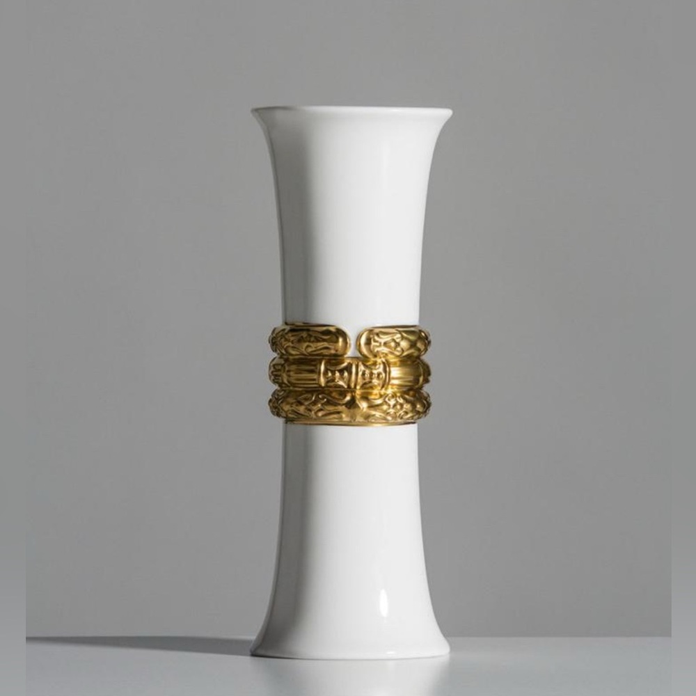 KATY BRISCOE 24K GOLD BUD VASE